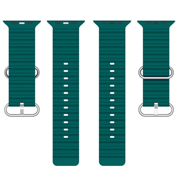 Apple Watch-kompatibelt Wave Armbånd Silikone PETROL 42/44/45/49 Green