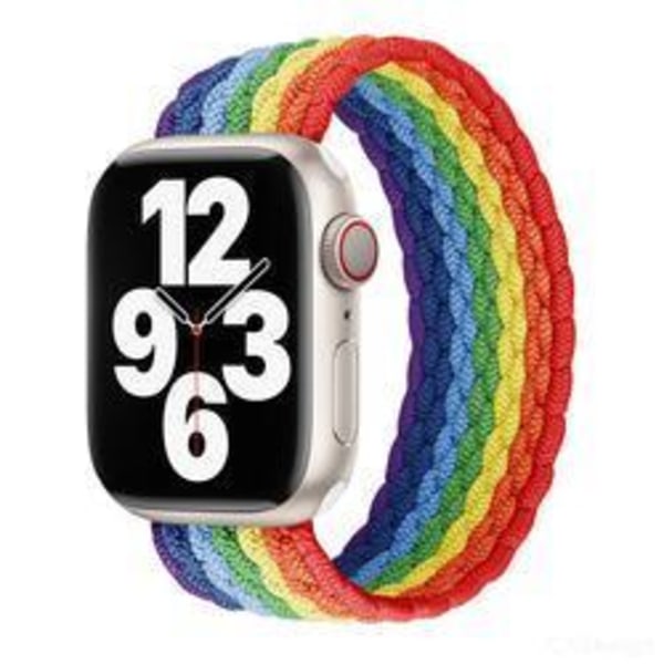 Apple Watch kompatibelt ARMBAND Elastiskt RAINBOW 42/44/45 mm MultiColor L