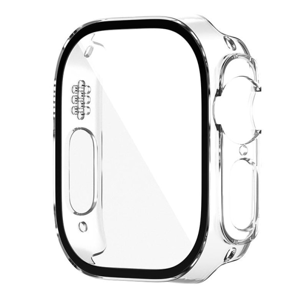 Full Cover Case til Apple Watch 8 Ultra hærdet glas 49mm CLEAR Transparent