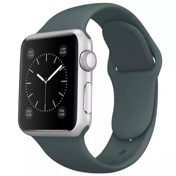 Apple Watch -yhteensopiva rannekoru, silikoni VIHREÄ 38/40/41 mm Green L