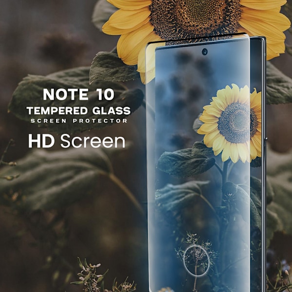 Samsung Galaxy Note 10 - Härdat glas 9H - Super kvalitet 3D