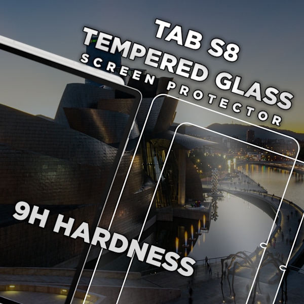 2-Pack SAMSUNG GALAXY TAB S8 Näytönsuoja - Karkaistu Lasi 9H - Super laatu 3D