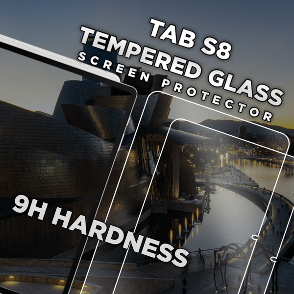 2-Pack SAMSUNG GALAXY TAB S8 Skærmbeskyttelse - Hærdet Glas 9H - Super kvalitet 3D