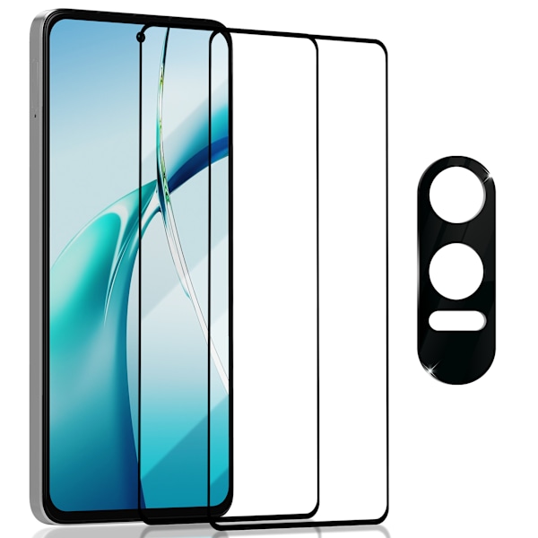 2-Pack OnePlus Nord CE4 Skärmskydd & 1-Pack linsskydd - Härdat Glas 9H - Super kvalitet 3D