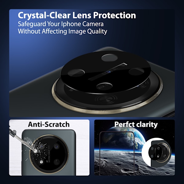 2-Pack Honor Magic 7 Lite Skærmbeskyttelse & 2-Pack linsebeskyttelse - Hærdet Glas 9H - Super kvalitet 3D