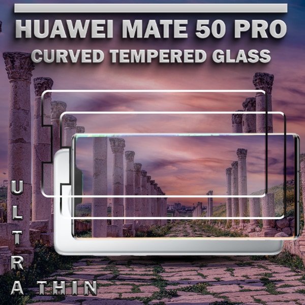 2-Pack Huawei Mate 50 Pro (5G) - Härdat Glas 9H – Super kvalitet 3D  Skärmskydd