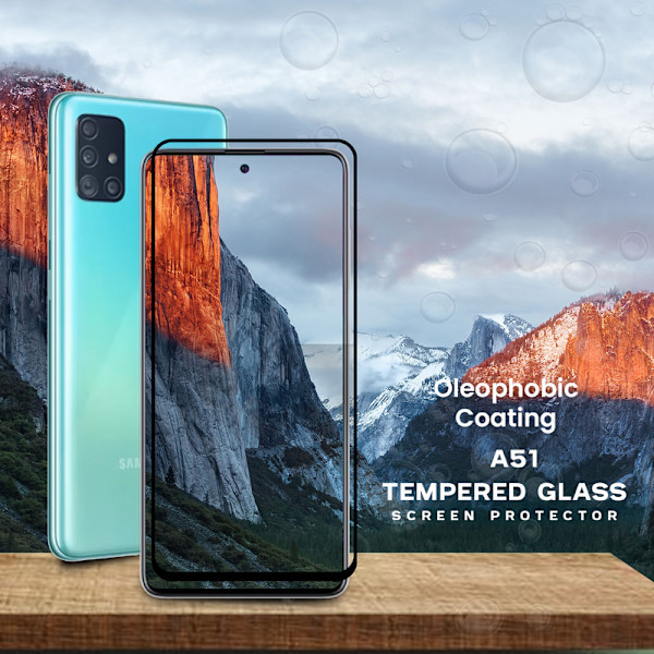 1-Pack SAMSUNG GALAXY A51 Näytönsuoja - Karkaistu Lasi 9H - Super laatu 3D
