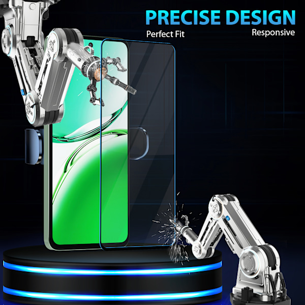 2-Pack Oppo Reno12 F Skærmbeskyttelse - Hærdet Glas 9H - Super kvalitet 3D