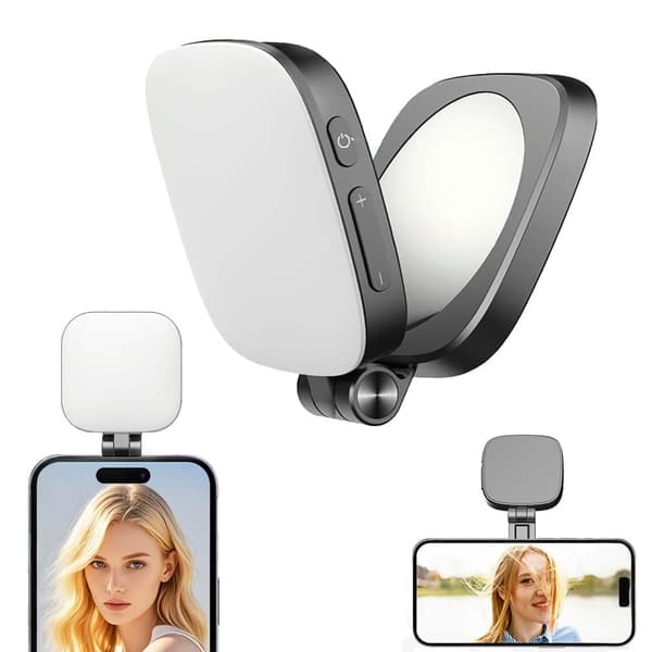 Magnetisk selfie lys med LED, kompatibel med MagSafe og Android