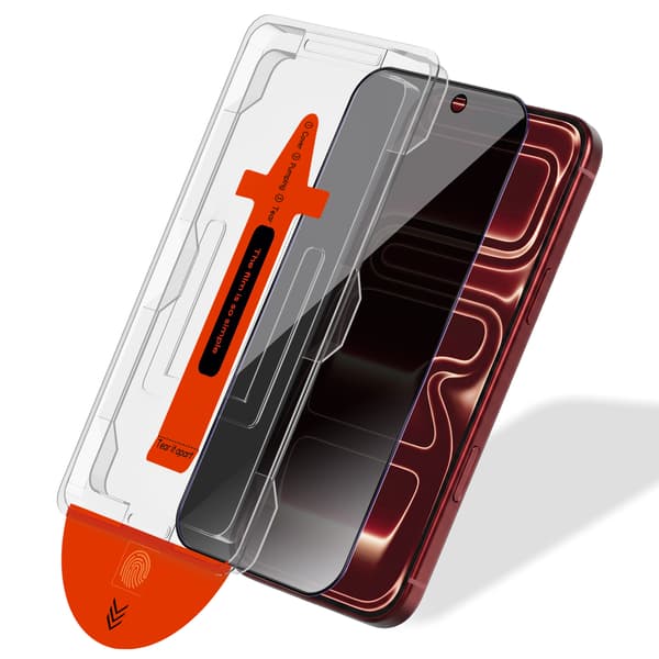 1-Pack iPhone 18 Pro Privacy Skärmskydd - Härdat Glas | [Automatisk Installation] - Bubbelfritt iPhone 18 Pro