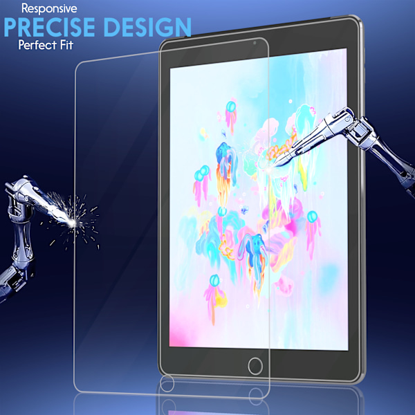 2-Pack Apple Ipad (9.7) 6th Gen Skärmskydd - Härdat Glas 9H - Super kvalitet 3D