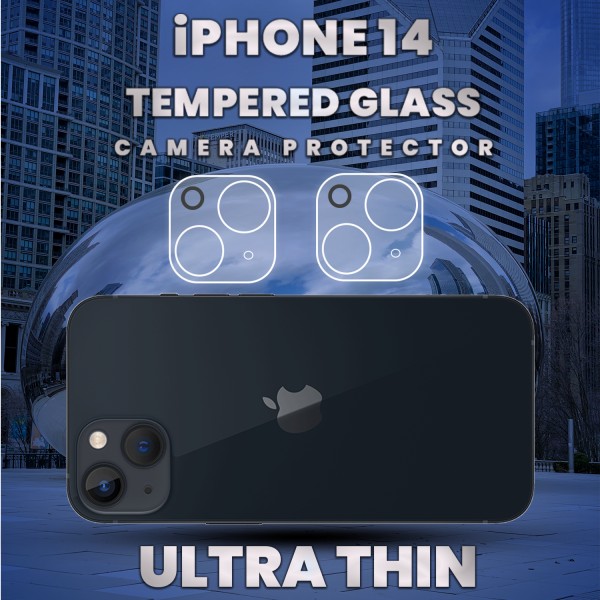 2-Pack Iphone 14  Linsskydd - 9H Härdat Glas- Super 3D