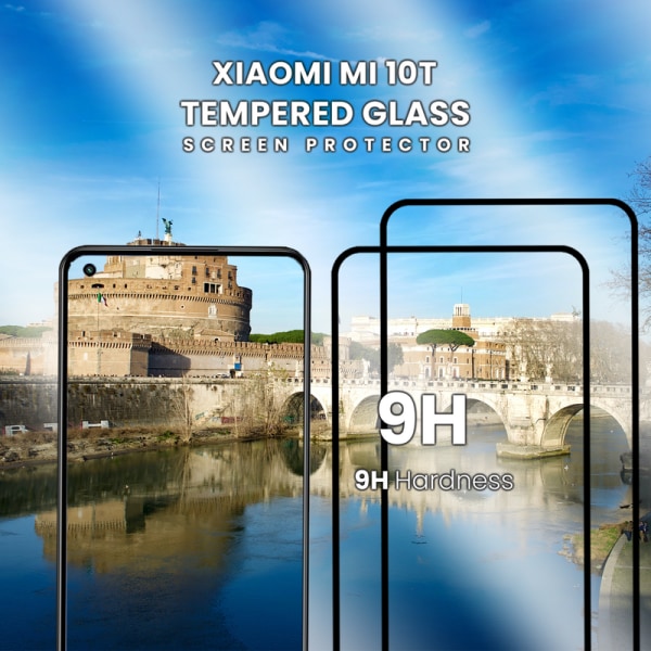 2 Pack Xiaomi Mi 10T-Härdat glas 9H-Super kvalitet 3D Skärmskydd