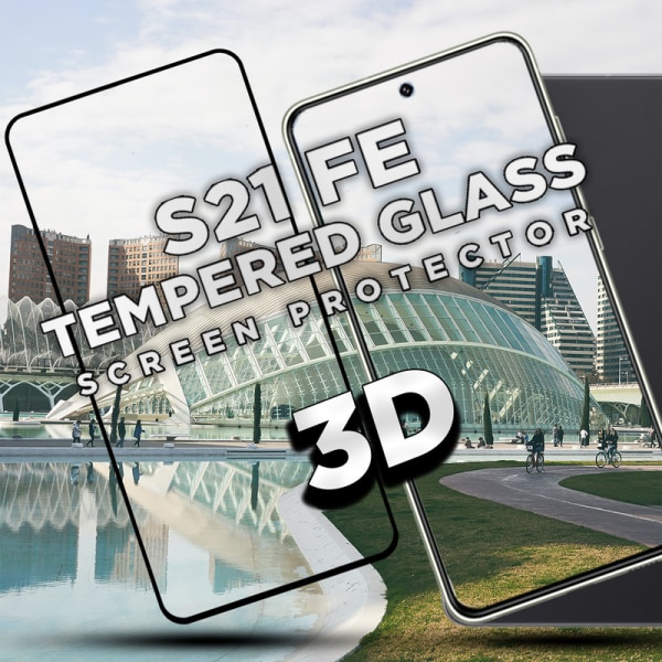 Samsung S21 FE - 9H Härdat Glass - Super Kvalitet 3D