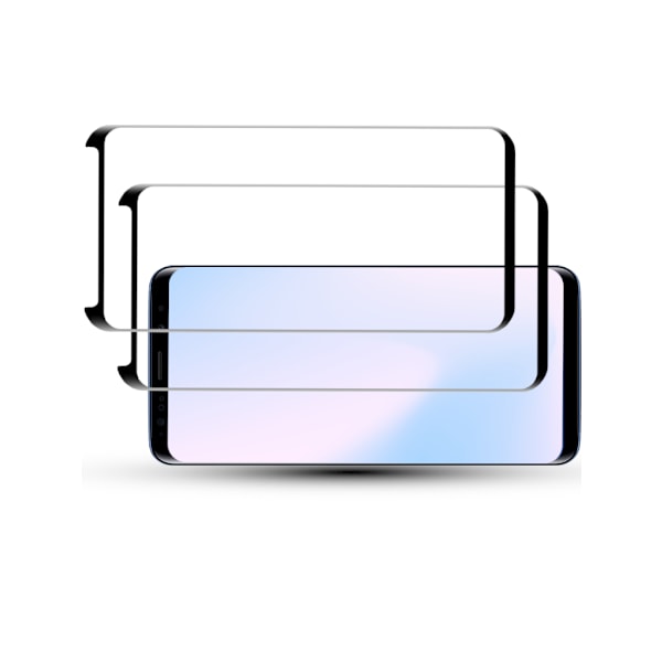 2-Pack SAMSUNG S8 Skærmbeskyttelse - Hærdet Glas 9H - Super kvalitet 3D