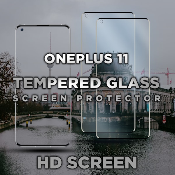 2-Pack ONEPLUS 11 Näytönsuoja - Karkaistu Lasi 9H - Super laatu 3D
