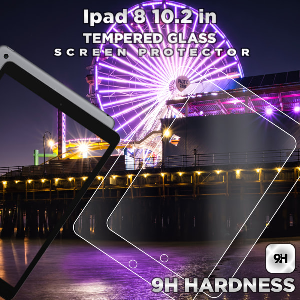 2-Pack Apple Ipad 8 (10.2 Inch) - Härdat glas 9H - Super Kvalitet Skärmskydd