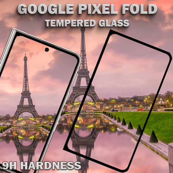 Google Pixel Fold - Härdat Glas 9H - Super kvalitet 3D Skärmskydd