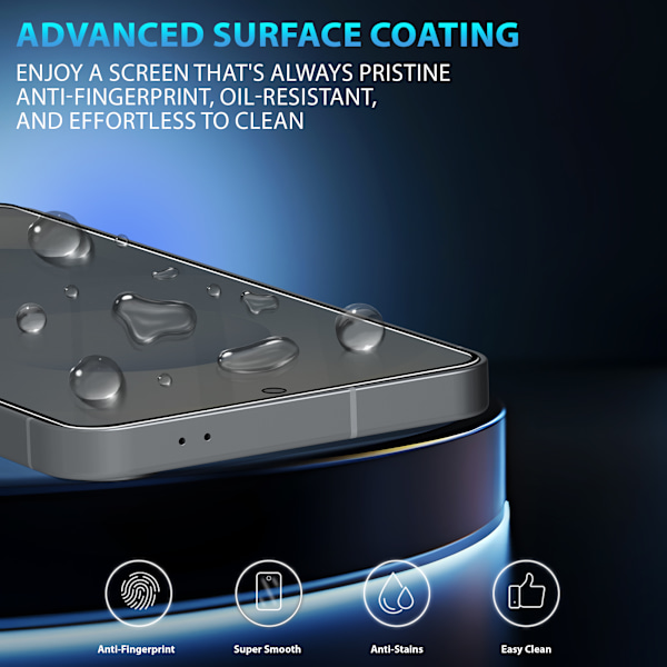 2-Pack Samsung S25 Edge Privacy Skærmbeskyttelse - Hærdet Glas 9H - Super kvalitet 3D