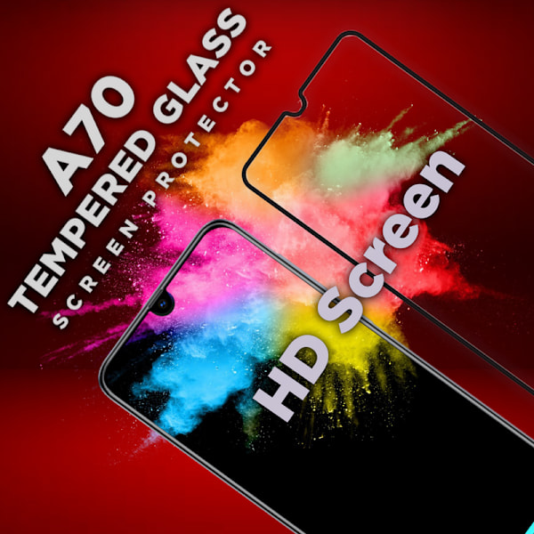 1-Pack SAMSUNG GALAXY A70 Skærmbeskyttelse - Hærdet Glas 9H - Super kvalitet 3D