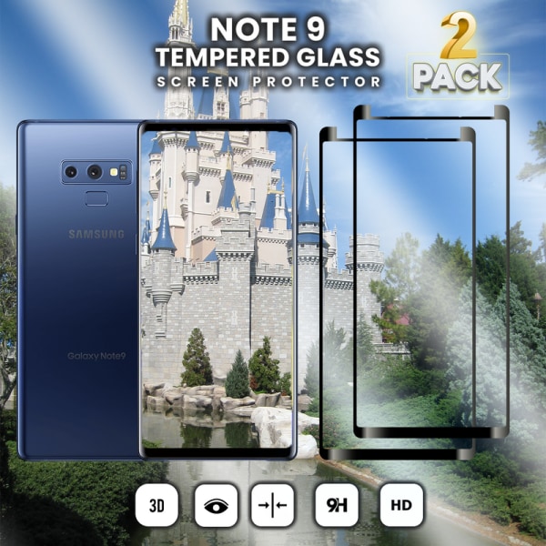 2-Pack SAMSUNG GALAXY NOTE 9 Näytönsuoja - Karkaistu Lasi 9H - Super laatu 3D