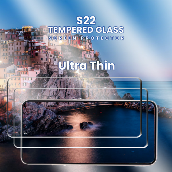 2-Pack Samsung S22 5G - Härdat Glas 9H - Super kvalitet 3D