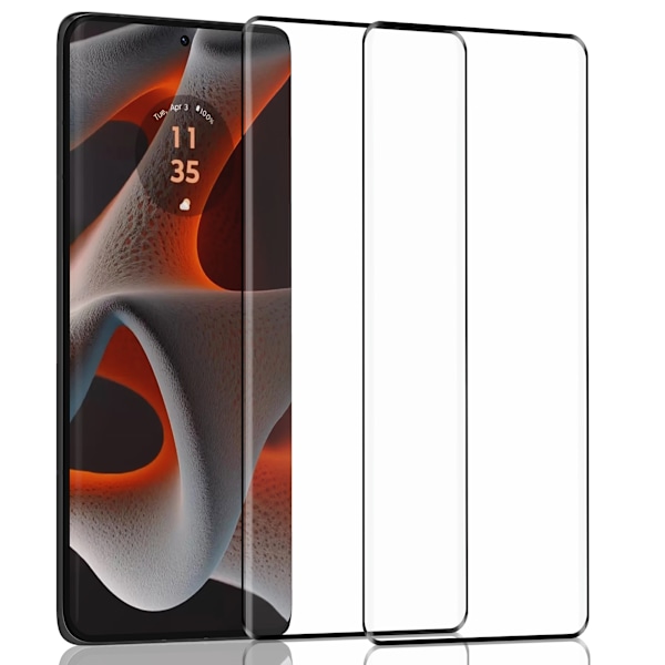 2-Pack Motorola Edge 50 Pro Näytönsuoja - Karkaistu Lasi 9H - Super laatu 3D
