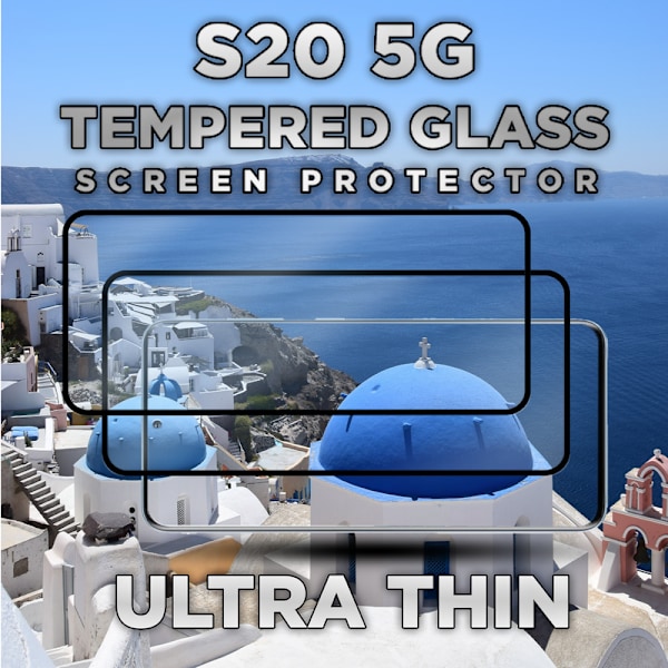 2-Pack SAMSUNG GALAXY S20 Näytönsuoja - Karkaistu Lasi 9H - Super laatu 3D