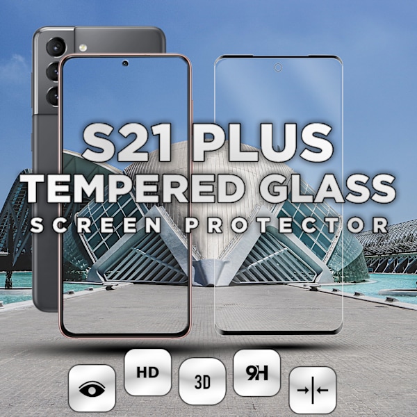 Samsung S21 PLUS - 9H Härdat Glass - 3D Super Kvalitet