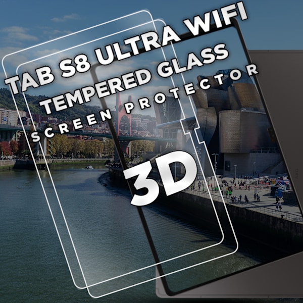 2-Pack SAMSUNG GALAXY TAB S8 Skærmbeskyttelse - Hærdet Glas 9H - Super kvalitet 3D