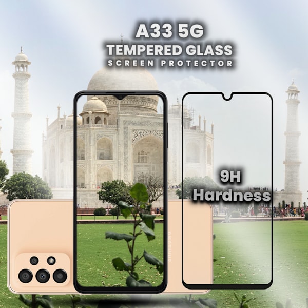 1-Pack SAMSUNG GALAXY A33 Skærmbeskyttelse - Hærdet Glas 9H - Super kvalitet 3D
