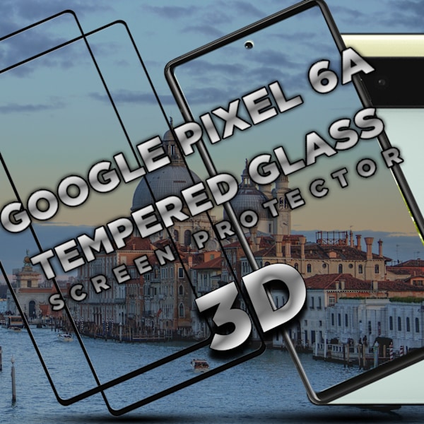 2-Pack GOOGLE PIXEL 6A Näytönsuoja - Karkaistu Lasi 9H - Super laatu 3D