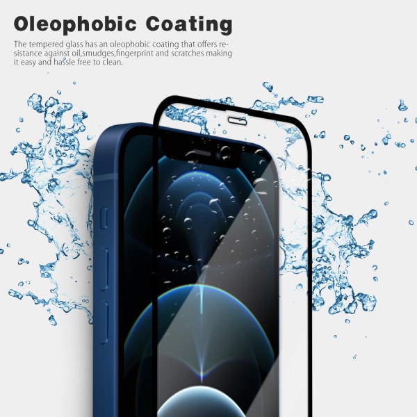 Iphone 12 Pro Max - härdat glas 9H - Top Kvalitet Skärmskydd
