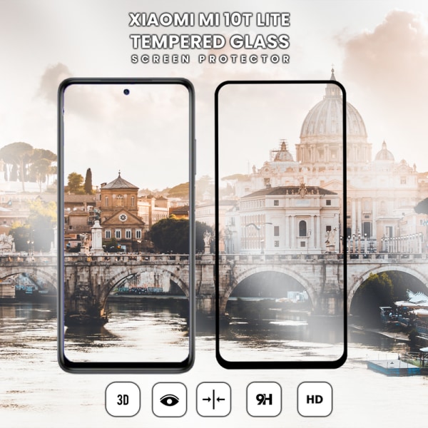 1-Pack XIAOMI 10T LITE Näytönsuoja - Karkaistu Lasi 9H - Super laatu 3D