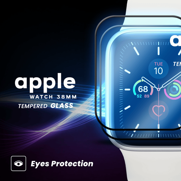 2 Pack Apple Watch 38mm – 3D Skyddsfilm – Premiumkvalitet