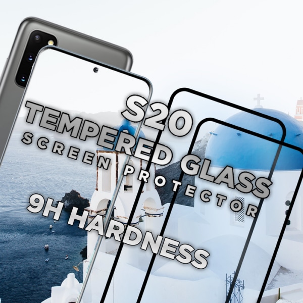 2 Pack Samsung Galaxy S20 - Härdat glas 9H - Super kvalitet 3D