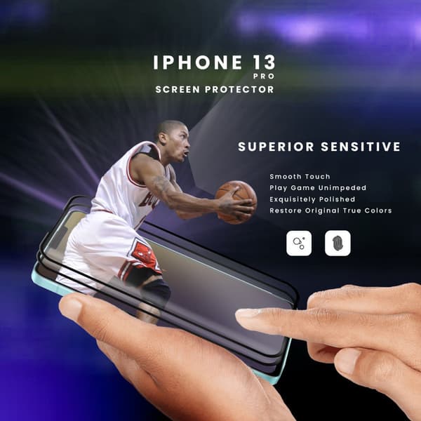 2-Pack IPHONE 13 PRO Näytönsuoja - Karkaistu Lasi 9H - Super laatu 3D