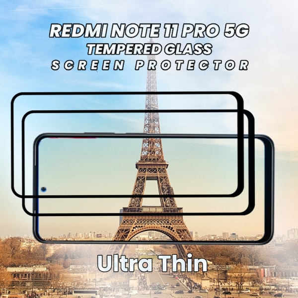2 Pack Xiaomi Redmi Note 11 Pro 5G-Härdat glas 9H-Super kvalitet