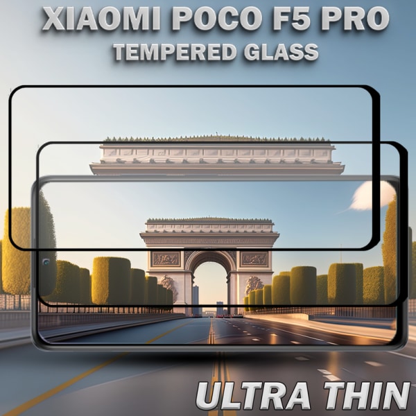 2-Pack XIAOMI POCO F5 PRO Skärmskydd - Härdat Glas 9H - Super kvalitet 3D