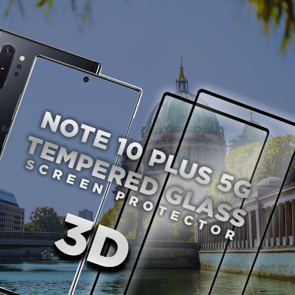 2-Pack SAMSUNG NOTE 10 PLUS Skærmbeskyttelse - Hærdet Glas 9H - Super kvalitet 3D