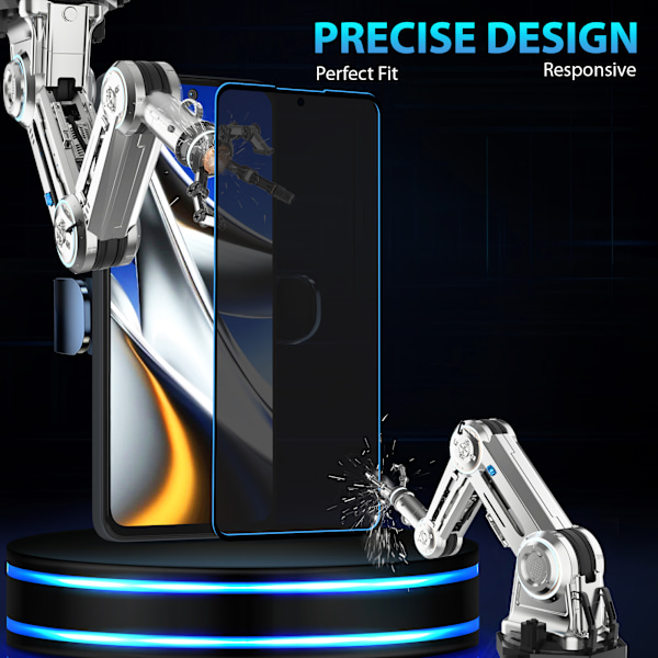 2-Pack Xiaomi Poco X4 Privacy Näytönsuoja - Karkaistu Lasi 9H - Super laatu 3D
