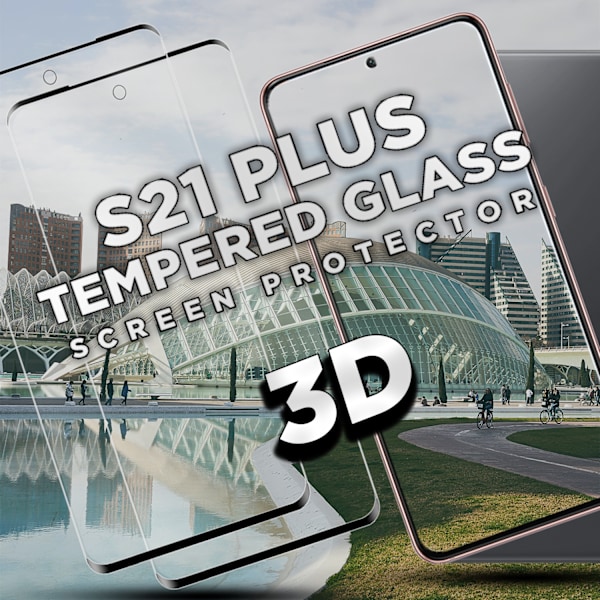 2-Pack SAMSUNG S21 PLUS Skærmbeskyttelse - Hærdet Glas 9H - Super kvalitet 3D