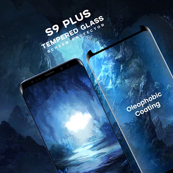 2-Pack Samsung Galaxy S9 Plus - Härdat glas- 9HSuper kvalitet 3D