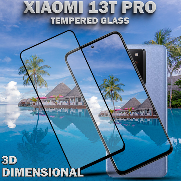 Xiaomi 13T Pro - Härdat glas 9H - Super kvalitet 3D Skärmskydd