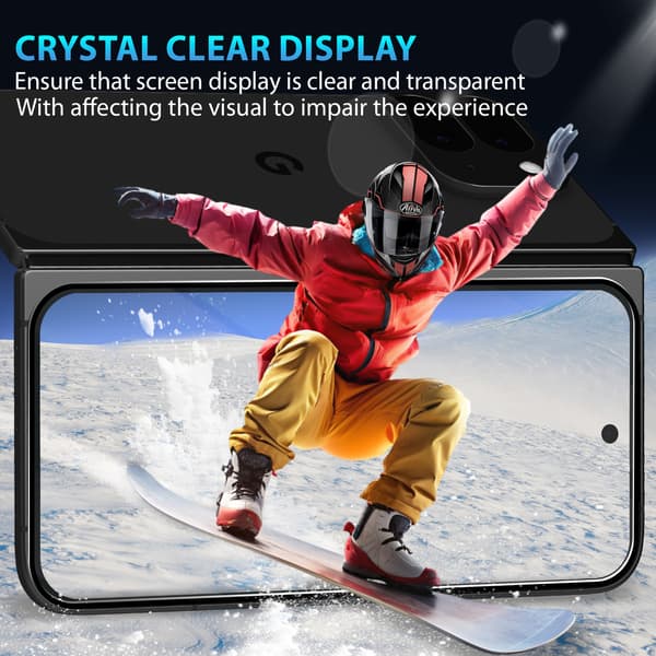 2-Pack Google Pixel 9 Pro Fold Skärmskydd - Härdat Glas 9H - Super kvalitet 3D