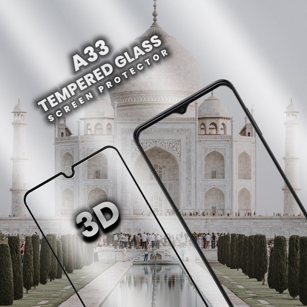1-Pack SAMSUNG GALAXY A33 Näytönsuoja - Karkaistu Lasi 9H - Super laatu 3D