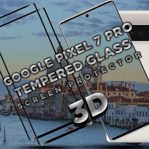 2-Pack GOOGLE PIXEL 7 PRO Näytönsuoja - Karkaistu Lasi 9H - Super laatu 3D
