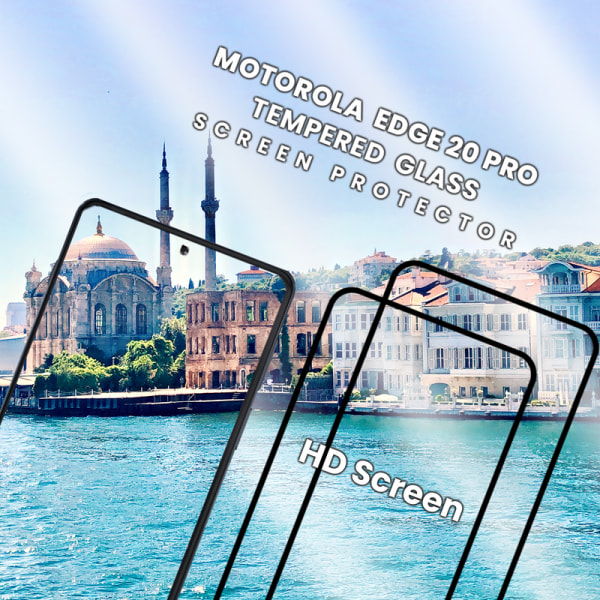 2 Pack Motorola EDGE 20 Pro - Härdat Glas 9H - Super kvalitet 3D