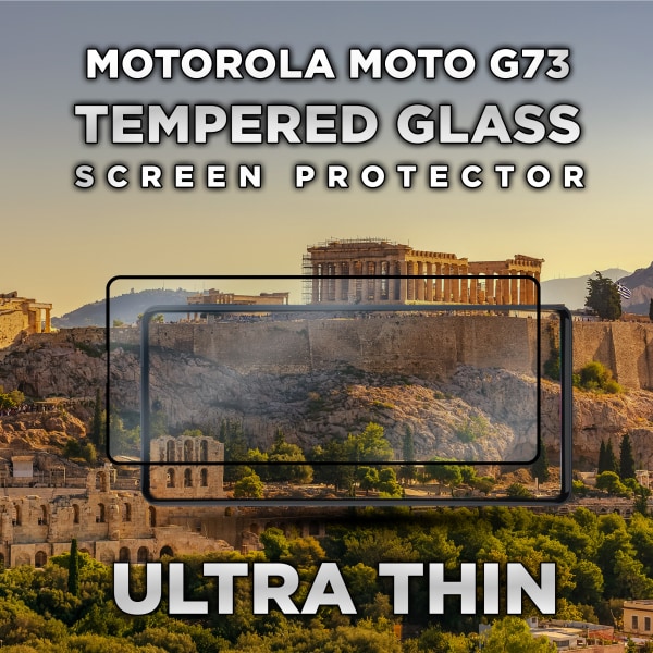 Motorola Moto G73 - Härdat Glas 9H -Super kvalitet 3D Skärmskydd