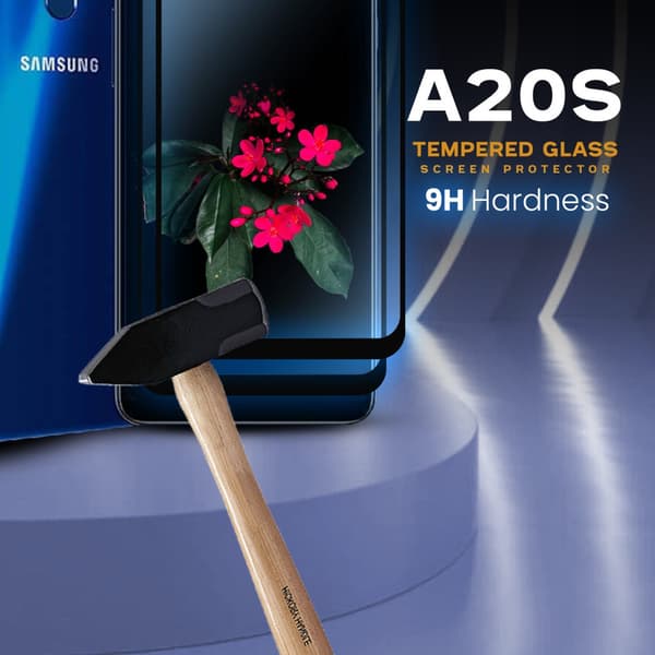 2 Pack Samsung Galaxy A20s - Härdat Glas 9H - Super Kvalitet 3D